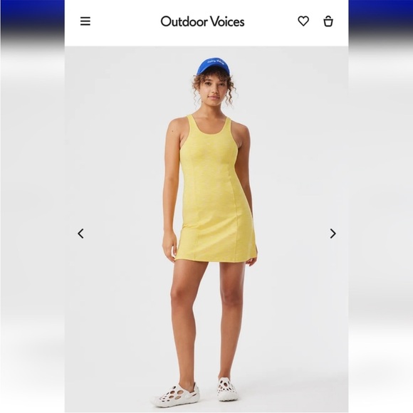 Outdoor Voices Dresses & Skirts - Outdoor Voices Tennis Dress (Spring Fling Yellow, Small)